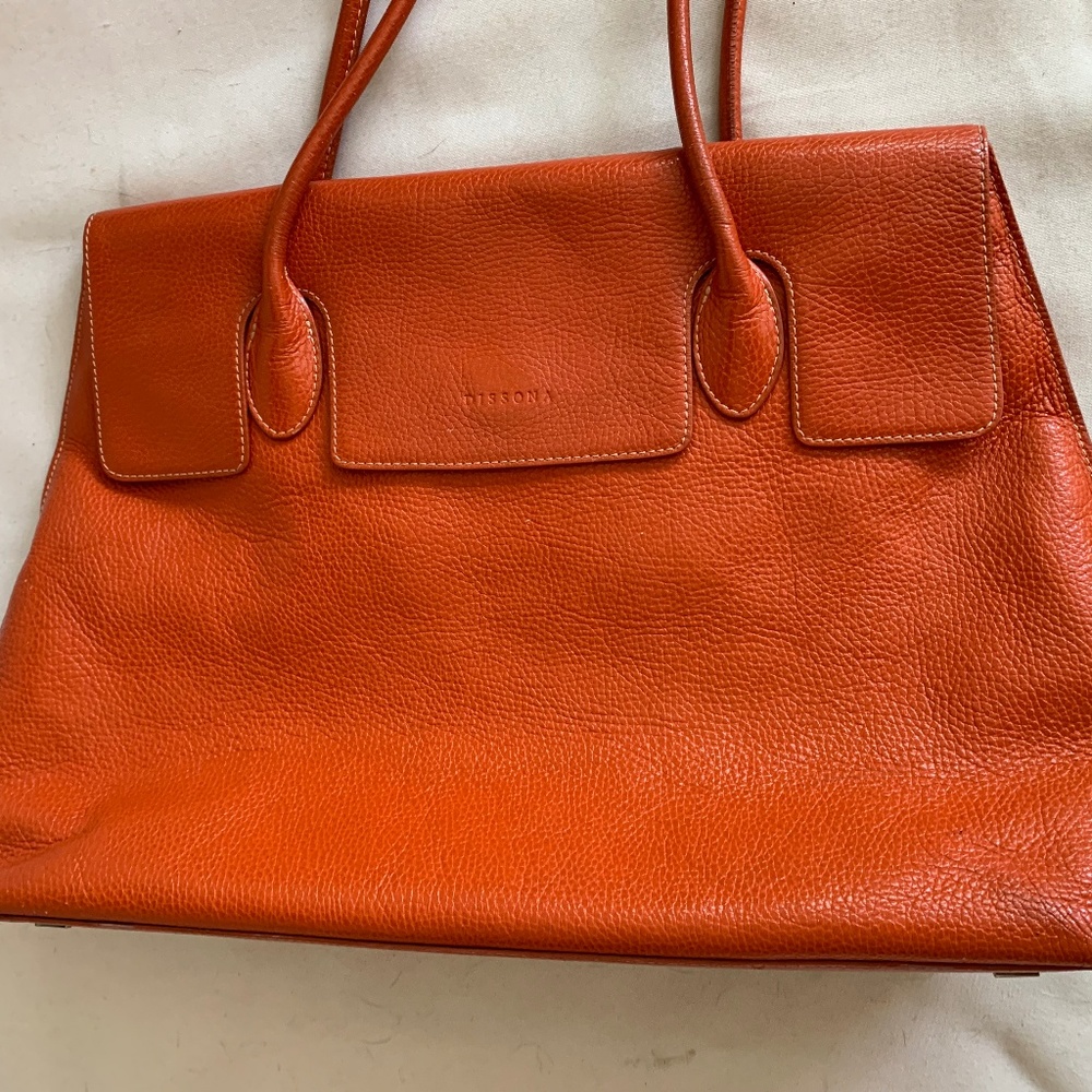 Dissonia Orange Kelly style bag
